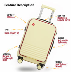 Mecumarph Cabin Luggage Expandable
