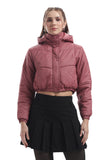 Mecu Marph Rosewood Cropped Puffer