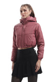 Mecu Marph Rosewood Cropped Puffer