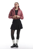 Mecu Marph Rosewood Cropped Puffer