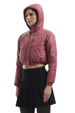 Mecu Marph Rosewood Cropped Puffer