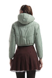 Mecu Marph Pistachio Cropped Puffer