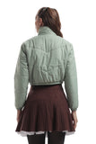 Mecu Marph Pistachio Cropped Puffer