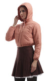 Mecu Marph Rosewood Cropped Puffer
