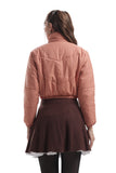 Mecu Marph Rosewood Cropped Puffer