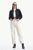 Mecu Marph Black Cropped Bomber