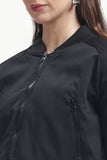 Mecu Marph Black Cropped Bomber