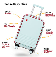 Mecumarph Cabin Luggage Expandable