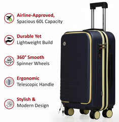 Mecumarph Cabin Luggage Expandable