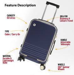 Mecumarph Cabin Luggage Expandable
