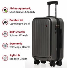 Mecumarph Cabin Luggage Expandable