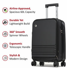 Mecumarph Cabin Luggage Expandable