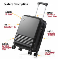 Mecumarph Cabin Luggage Expandable